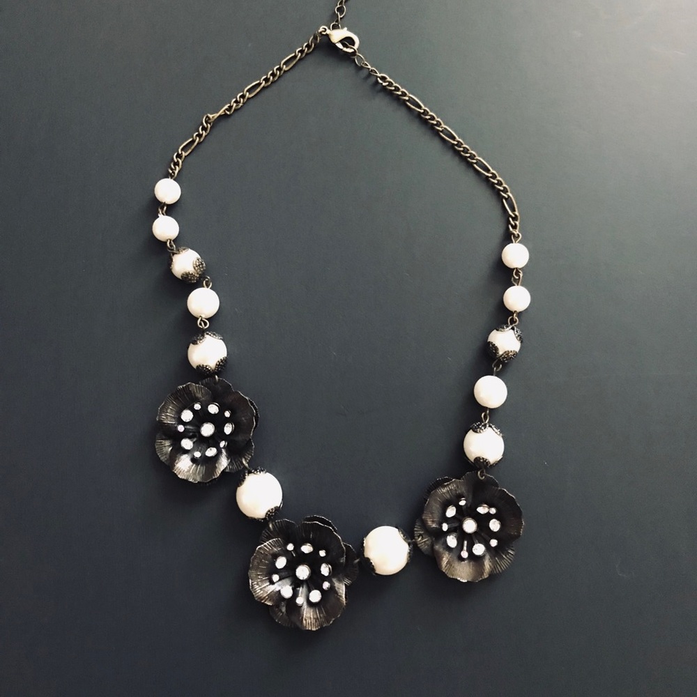 Park Lane pearl/bronze necklace